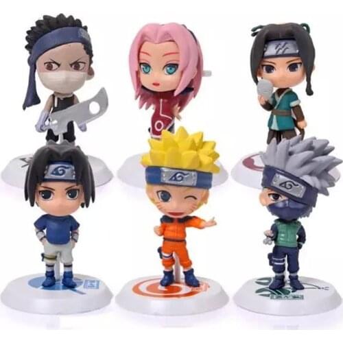 Uzumaki Naruto 18/19 Q Version Model Shippuden Anime PVC Action Figure Hatake Kakashi Naruto Statue Collectible Toy Figma Gifts