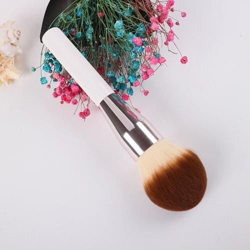 White Handle Large Powder Foundation Makeup Brushes Professional Blush Contour Brush Cosmetic Beauty Tools pinceis de maquiagem