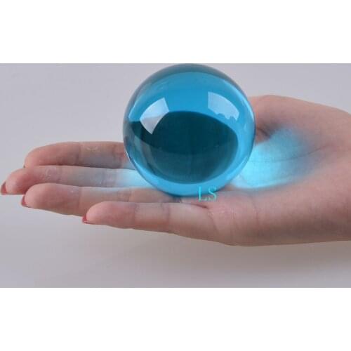 60mm sky blue k9 crystal ball acid blue glass ball