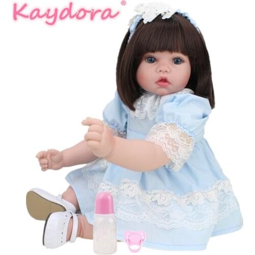 55 cm Reborn Dolls Silicone lol doll Girl Toys Educational Princess Lifelike Vinyl Baby Dolls Gift For Christmas Kaydora
