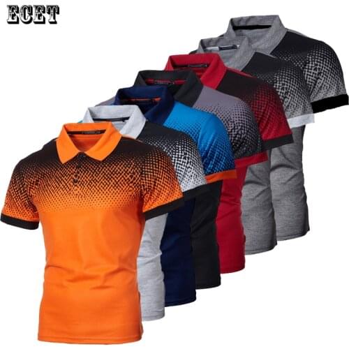 Summer streetwear fashion mens POLO shirt lapel large size mens short-sleeved T-shirt tops Slim casual mens clothing