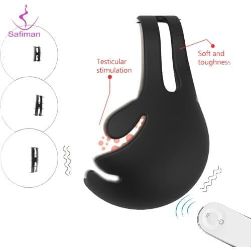 Vibrating Prostate Massager Sex Toys for Men Wireless Remote Control Testicle Vibrator Masturbator Male Sex Shop Penis Ring Egg