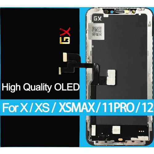 Soft Oled For iPhone X OLED LCD Display GX For IPhone XS max oled Touch Screen For Digitizer Replacement Assembly 3D touch