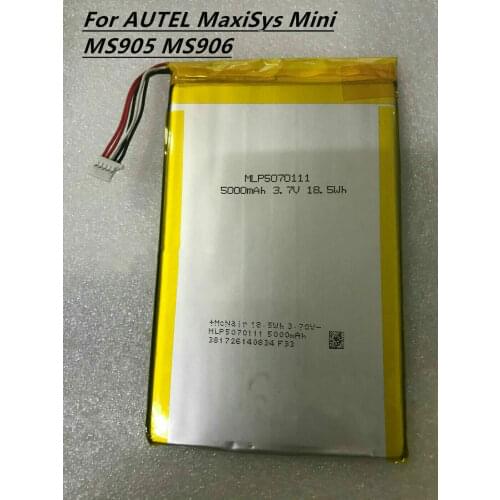 100% original and new Genuine MLP5070111 New 5000mAh Battery For AUTEL MaxiSys Mini MS905 MS906