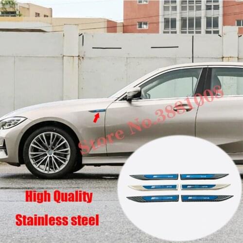 Stainless Steel For BMW 3 Series 2011-2020 Accessories Side Mark Fender Marker Sticker Cover Trim Car Styling 2pcs