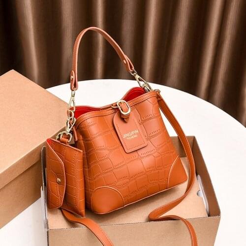 Handbags 2021 new European and American fashion ladies bag crocodile pattern single shoulder messenger handbag