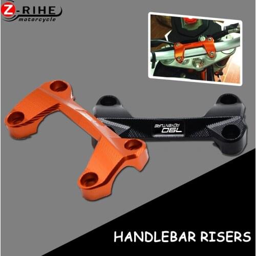 Orange&black fashion Motorcycle Handlebar Risers solid motocross fixed accessories for 790ADVENTURE 790 ADV. 2021 2020 2019 18