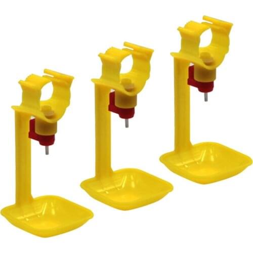 10 Pcs Chicken Drinker Nipple Cups Automatic integrated Hanging Cups With 25mm Pipes Ball Nipple Poultry Feeding Waterer Tools