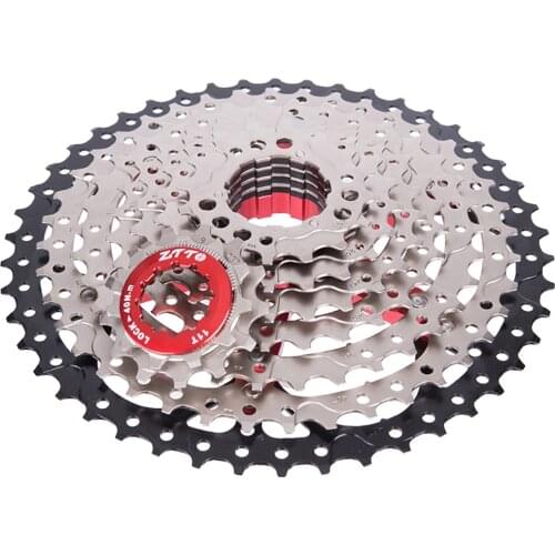 Sturdy Bicycle Cassette, 9 Speed 11-46 Teeth (11-13-16-20-24-28-34-40-46T) - Mountain Bike MTB Accessories