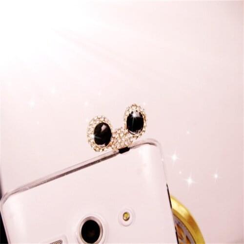 3.5mm Lovely Mic-key Mouse Hat design Dustproof Plug Caps Cell Phone Accessories Earphone Dust Plug Dachshund For Iphone Samsung
