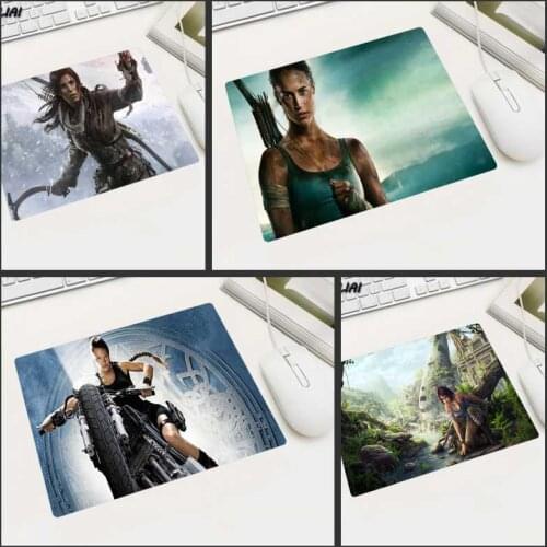 XGZ Video Rubber Game Wallpaper Mouse Pad 22X18 25X20 29X25 CM Tomb Raider Player Office Family Pc Gaming Laptop Mause Mat