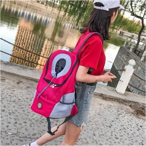 New Portable Pet Backpacks Mesh Breathable Pet Backpack Pet Travel Bag Outdoor Large Capacity Pet Carrier Folding Pet Bags