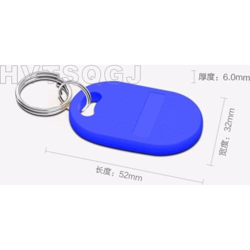 100pcs Smart RFID Tag Rewritable Frequency Chip Card (13.56MHz + 125Khz ) Dual Chip Tag bule red yellow , Free Shipping