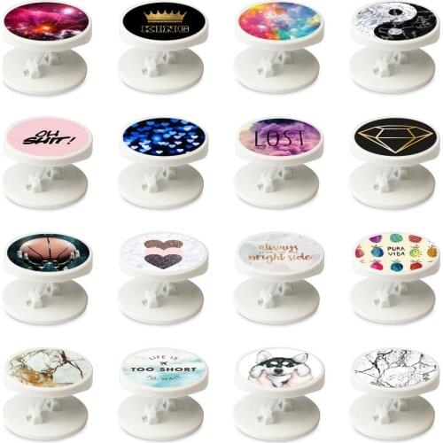 Universal phone holder silicone finger grip cute cartoon bracket phone stand holder expanding grip