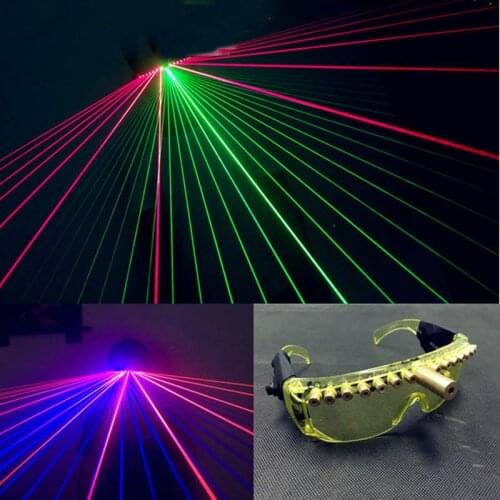 Party Glowing Glasses DJ Nightclub Performers Luminescent Laser Glasses Bar Party Music Laser Game Dance Fluorescent Props