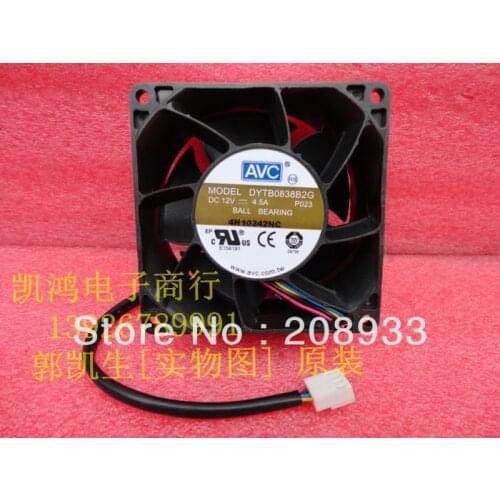 For AVC DYTB0838B2G 12V 4.5A 8038 8CM 8 cm high-speed violence fan ++cooling fan