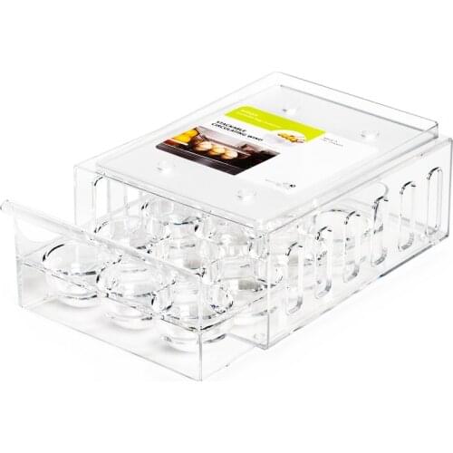 Refrigerator Food Storage Boxes Organizer Fresh Box Drawer Type Egg Carton Storage Case Egg Holder Stackable Kitchen Accessories