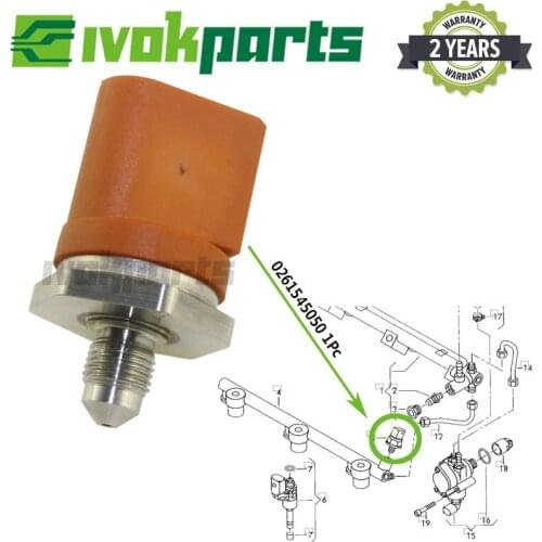 0 261 545 050 Fuel Injection Rail High Pressure Sensor For Bentley FLYING SPUR 4.0 CMMC FLEX 2011