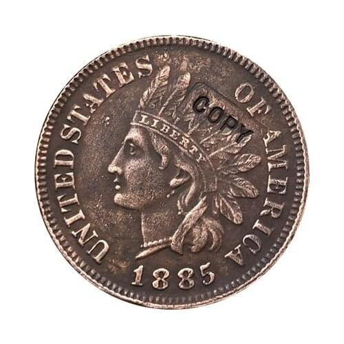 1885 Indian head cents coin copy
