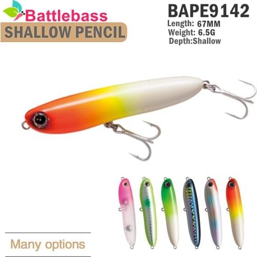 2021 NEW Pencil bait Topwater popper wobblers pesca lure 6.5g fishing lures floating fishing tackle carp bass fishing catfish