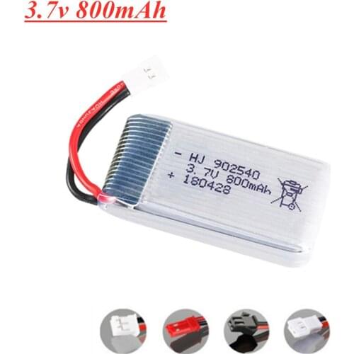 3.7V 800mAh lipo Battery For Syma X5C X5SC X5SW M68 X5HC X5HW X400 X800 RC Quadcopter Spare Parts 902540 Battery 1pcs