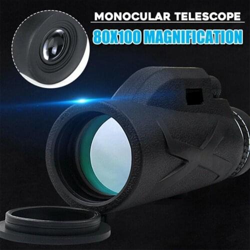 80x100 High Magnification Monoculars 10000M Binoculars Outdoor Sports Professional Hunting Telescope HD Night Vision Telescop