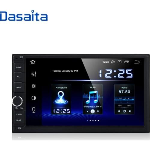 Dasaita 2 DIN Android 10.0 Auto Radio 7“ Universal Car DVD Player GPS Stereo Audio Head Unit Support DAB Multimedia PC for Car