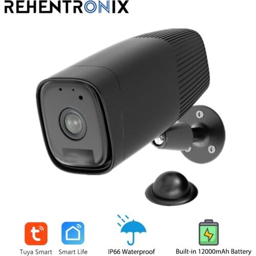 1080P HD Wireless Battery Powered IP Camera Outdoor WiFi Battery Camera Home Smart Video Surveillance Camera 12000mAh Battery