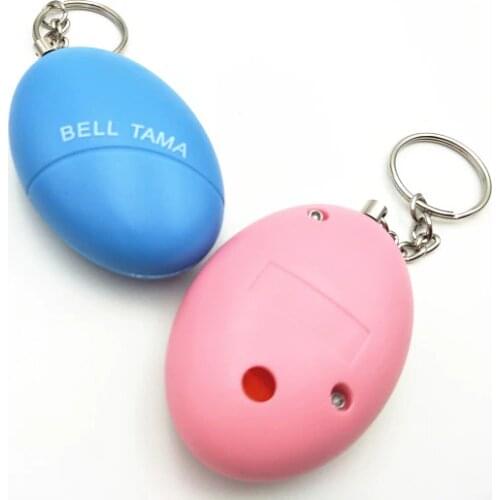 Egg-Shaped 140db Personal Keyring Attack Panic Safety Security Rape Alarm Self Defense Keychain