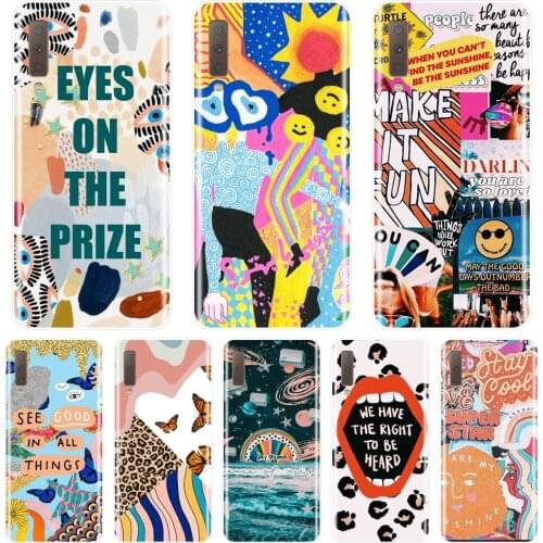 Aesthetic Art Phone Case For Samsung Galaxy A6 A8 Plus 2018 Silicone Back Cover For Samsung A6 A7 A8 2018 A3 A5 2016 2017 Case