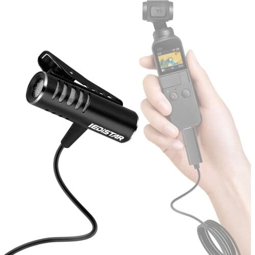 L8 Digital Microphone USB C Type-C Lavalier Lapel Microphone for DJI OSMO Pocket Gimbal Cellphone Vlog Video Audio Recording Mic