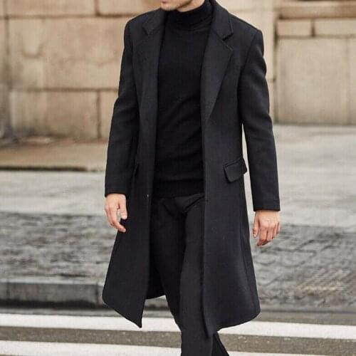 Clocolor Men's Long Trench Coats