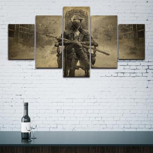 Canvas Paintings on The Wall Art Lady Maria Bloodborne Posters and Prints Modern Pictures for Living Room No Frame