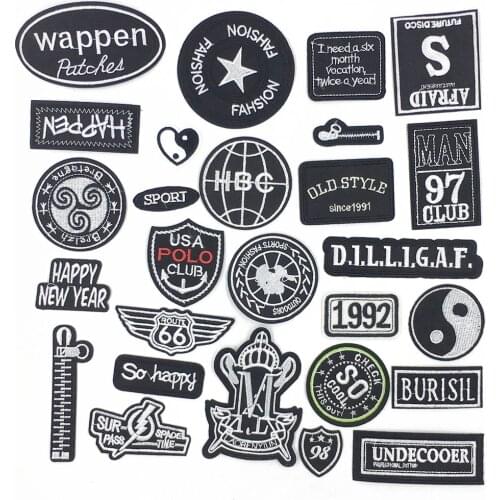 Exquisite Badge Hot Melt Adhesive Patch DIY Stripe Patch Patch Decoration Clothes Jacket Ironing Spplique Accessories 1 For Sale