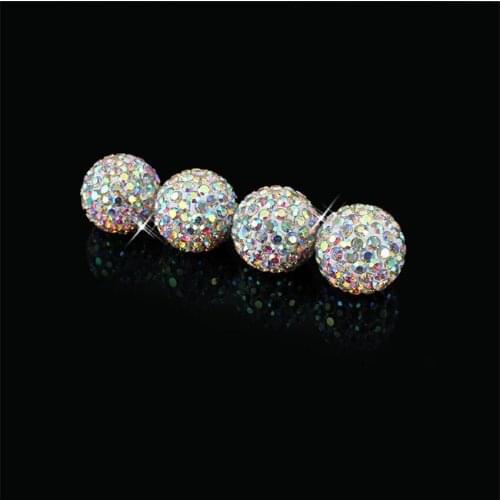 4pcs/Set Rhinestone Car Wheel Tire Valve Caps Car Dust Proof Caps Tire Stem Air Valve Caps For Moto Bike Car Accessories