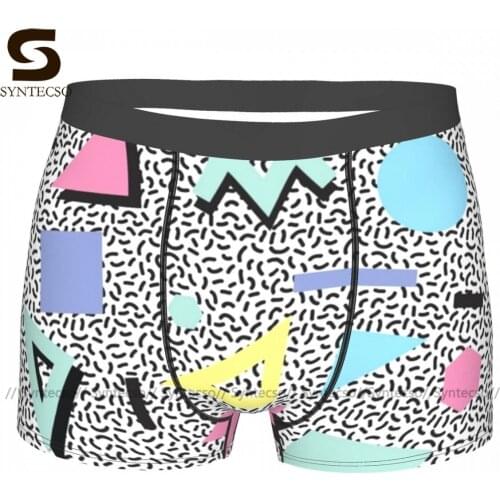 Art Underwear Pouch Trenky Polyester Trunk Printed Stretch Man Boxer Brief
