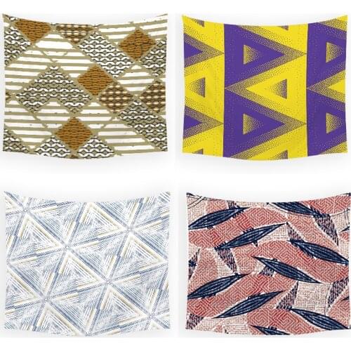 Geometric striped lattice wall hanging wall tapestry elephant decor kawaii room decor pink wall tapestry abstract one direction