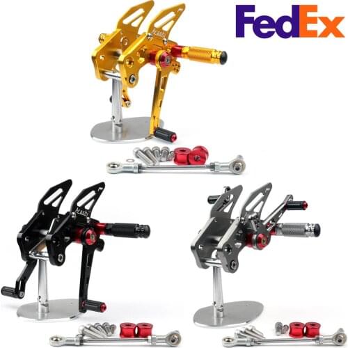 Topteng Adjustable CNC Rearsets For Kawasaki Z 125 Pro 2016-2019 Footrests Foot Pegs Rear Set Motorcycle Accessories Parts