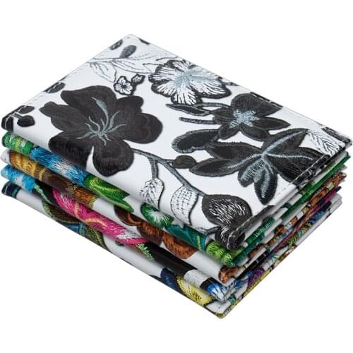 Zongshu brand quality passport holder flower leaf printing style women fashion designer travel passport case Man passport Cover