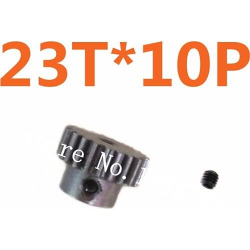 Wholesale 10Pcs/Lot Silver Motor Gear 23T Alum HSP Motor Gear For TRAXXAS HPI HSP Spare Parts 1/10 Model RC Car Al