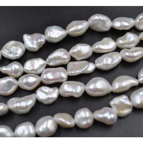 Wholesale 5 strands 8-9mm White KeShi Cultured Pearl strands