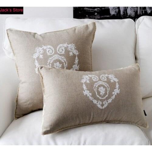 Wholesale!Free shipping 2 PCS/1 lot Linen/Cotton cushions pillow cushion Linen Color 2PCS 45CMx45CM
