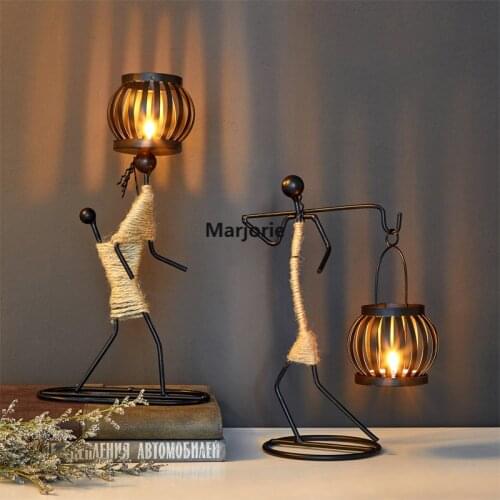 European-style Personality Creative Candle Holder Nordic Restaurant Table Decoration Accessorie Music Bar Bar Counter Decoration