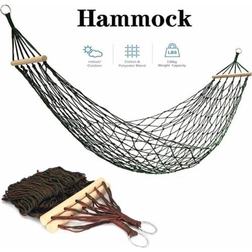 Portable Garden Hammock swing Hang Mesh Net Sleeping Bed hamaca for Outdoor Travel Camping hamak Camping Lazy hammock