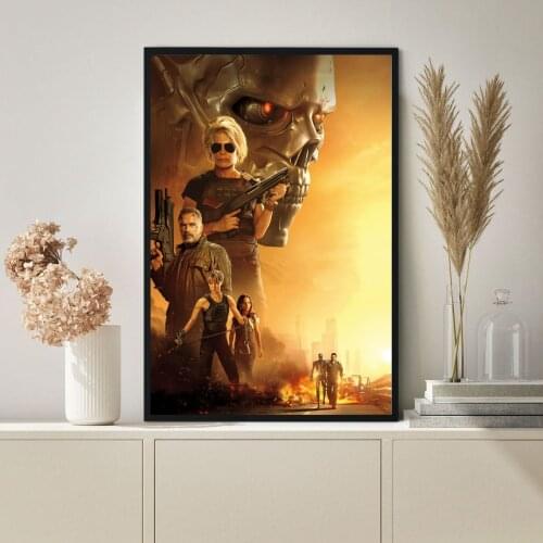 Terminator Dark Fate Movie Poster Canvas Print Wall Painting Home Decoration ( No Frame )