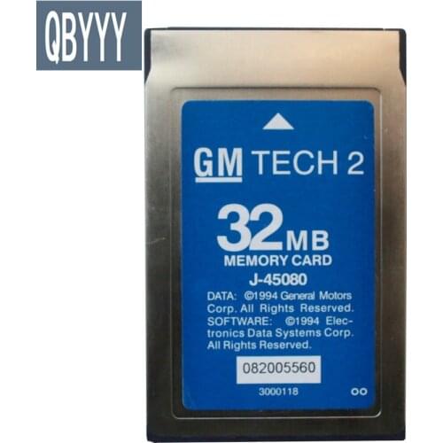 QBYYY Tech2 memory card Vetronix tech2 software GMtech 2 32mb card for ISUZU, for suzuki, opel, saab, holden, GMcard
