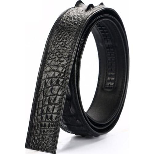 2020 new fashion 3.4cm automatic belt high quality for men women genuine Crocodile leather belt luxury crocodilian free shipping