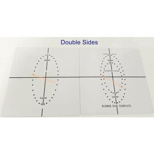 Rubber Dam Template Dental Punch Hole Plate Endodontic Guide Board Child