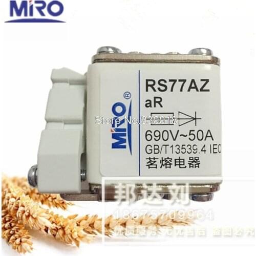 RS77AZ-50A MRO Mingrong Fast Fuse RS77A 50A 660 V/690 V A0-66C-TS-5PCS/LOT