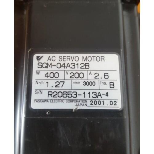 SGM-04A312B SERVO MOTOR , used in good condition . 80% appearance new , good working , free shipping